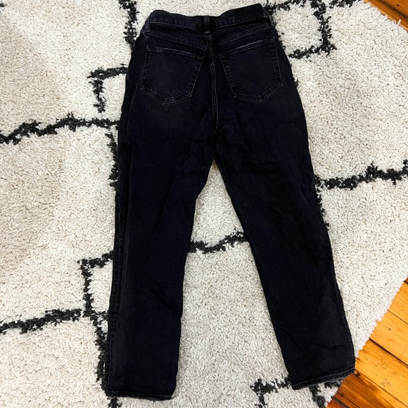 *LIKE NEW* Abercrombie & Fitch black jeans - high waisted, curve love, Size 26 - Picture 3 of 3